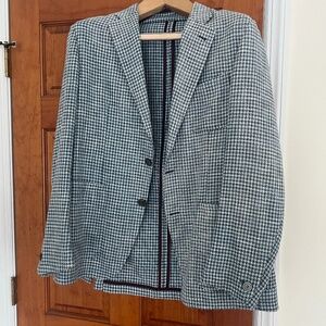 NWT 42R 52 CANALI Shacket Blue Wool Cotton Silk Boucle Sport Coat Jacket Blazer